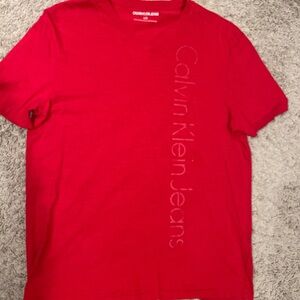 Calvin Klein Jeans Vivid Red Short Sleeve Tee